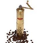 9" Handmade Manual Brass Coffee Mill Grinder Sozen, Portable Stainless Steel Conical Burr Coffee Mill, Portable Hand Crank Coffee Grinder, Turkish Coffee Grinder, Sozen Coffee Grinder