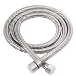 Shower Hose Brushed Nickel 59", Angle Simple Stainless Steel Replacement Shower Head Hose, Flexible Hand Held Shower Sprayer Hose, 1/2" IPS