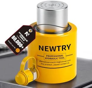 NEWTRY 30 ton Hydraulic Ram Jack Cylinder Short Type 2” Stroke Porta Power Ram Industrial Lifting Jack Retract Automatically for Shipping Building Construction