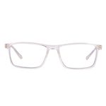 Aferlite® Unisex Zero Power Computer glasses CR 39 Lens Blue Block TR90 Frame Rectangular| Glossy Transparent | Medium