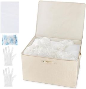 BlissfulAbode Wedding Dress Preservation Box with 20 Sheets of Acid Free Tissue Paper for Wedding Dress Storage Box Kit,Heirloom Wedding Gown Storage Box - Bride Musthaves (Size:17in*13in*13in)