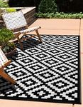 Black And White Runner Rug