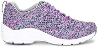 Nurse Mates Women's Align Tabor Lace-up Shoe (Purple Woven, Numeric_7_Point_5)