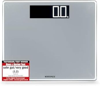 Soehnle Style Sense Comfort 600 Personen Digitalwaage mit Tragkraft bis 200 kg, Waage mit extragroßem LCD-Display, Personenwaage für sicheren Stand