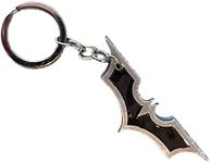 South Coast Jewellery Batarang Batman Logo Metal Keyring Keychain Bag Pencil Case Charm Pendent Zip Accessory Silver