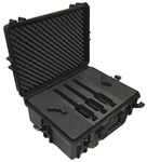 Professional Pistol Carrying Case with Space for up to 5 Pistols and 9 Magazines – for Sport Shooter, Police, Hunting, Security personell etc – Lockable – Water- and Dustproof.