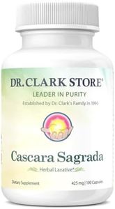 Dr. Clark Cascara Sagrada Herbal Laxative, 425mg, 100 Gelatin Capsules