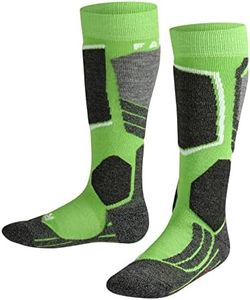 FALKE Unisex Kid's Standard SK2 K KH, Green (Vivid Green 7231), 10-12.5