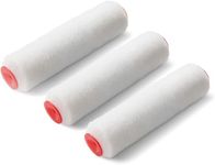 BsBsBest Paint Roller Covers, 3 Pack, 9.5" Roller Covers for Paint Rollers, Naps for Paint Roller Brush, House Painting Supplies, Roller Naps for Roller Frame White (3 PCS)