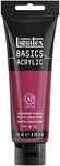 LIQUITEX Basics Acrylic Paint 4-oz Tube, Quinacridone Magenta (Pack of 1), 1046114