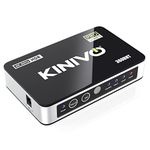 Kinivo HDMI Switch with Audio Extractor 360BNT (3 in one out, Toslink Optical Audio Port, SPDIF, 4K 60Hz, High Speed 18Gbps, IR Remote) - Compatible with Roku, PS5, Xbox, Apple TV, Dolby Digital/Atmos