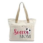 VAMSII Soccer Mom Tote Bag Soccer P