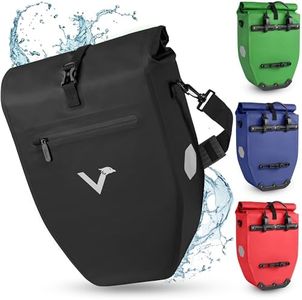 Valkental - Borsa portabagagli grande e impermeabile - Volume di riempimento 28 litri - Borsa da bicicletta per portabagagli con catarifrangenti
