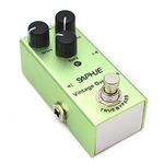 SAPHUE Vintage Overdrive Guitar Effects Pedal Overdrive/Volume/Tone Knob Effect Pedals with Steel Metal Shell Mini Single Type Dc 9V with True Bypass Switch for Multi Electric Guitar Kit