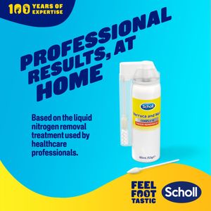 Scholl Verruca & Wart Freeze Remover Kit, 80ml – Effective Treatment, 1 Pack