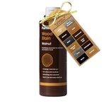 Furniture Clinic Wood Stain (Walnut) – Fast Drying, Highly Concentrated, and Easy-to-Apply Wood Stain for All Indoor & Outdoor Wood – Water Based & Non-Toxic – 250ml