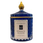 Soi Flamecraft Blue Candy Jar Scented Candle | Whimsical Blossom Fragrance | Long Lasting Soy Wax Candle | 25 hrs Long-Lasting Aroma| Ideal for Home Decor & Gifting | 330 Grams