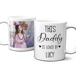 Thoughtful Gifts Premium Personalised Mug for Daddy, Add Name and a Special Photo, Cup Father’s Day, Photo Day Mug, Gift Christmas or Birthday Present