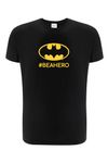 ERT GROUP Warner Bros. DC Batman 057, Men's Short-Sleeve T-Shirt, 100% Cotton, One-Sided Print, Size 3X-Large, Black, Seamless Design, Smooth & Resilient Fabric