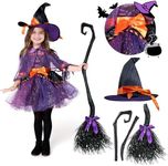 Child Girl Orange Purple Witch cost