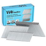 HW HAMWOO 16 Gauge Angled Finish Nails, 20-Degree, 900-Pack (1-1/4"-300, 2"-300, 2-1/2"-300), Galvanized Assorted Size Project Pack,for Pneumatic, Electric Angled Finish Nailer