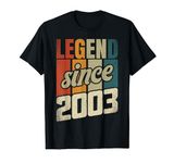 21st Birthday Man Woman 21 Years 2003 Decorative Funny Gift T-Shirt