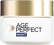L'Oreal Paris Retightening Night Moisturizer, Age Perfect Collagen Expert, with Collagen Peptides + Niacinamide, Rehydrates, Tightens, & Brightens look of skin, for Mature Skin, 70 mL