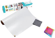 Post-It Paper Dry Erase Writing Surface | Whiteboard Sticker &Work from Home & 3M Post-It Sticky Note Cube, 200 Sheets (4 Colors X 50 Sheets)