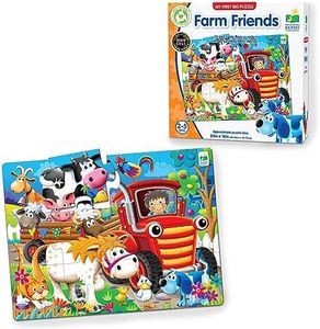 The Learning Journey My First Big Floor Puzzle – Farm Friends – 12Piece Toddler Puzzle (2 X 1.5') – Educational Gifts for Boys & Girls Ages 2 & Up