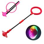 Flashing Jumping Ring Children Colorful Ankle Skip Jump Ropes Sports Swing Ball for Kids Boys Girls Toy