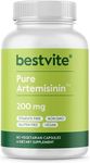 Athinika Nutrition ARTEMISININ 200MG (60 VEGETARIAN CAPSULES) - NO STEARATES - NO FLOW AGENTS - VEGAN - NON GMO - GLUTEN FREE