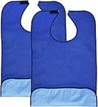 2 Pack Adult Bibs - Reusable and Wa