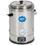 Milk Pasteurizer Milky FJ 15 (115V) | for Milk, Cheese, Yogurt and Juice | 3.7 Gal | Made of Stainless Steel | Removable Container | Time and Temperature Control | Made in The EU | 2-Year Warranty