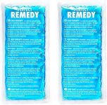 2 Pack Gel Ice Packs for Injuries, Reusable Ice Packs for Sports Injuries & Muscle Pains, Hot & Cold Packs for Pain Relief, Ice Packs for Knees, Back, Head, Neck (Blue, Regular)