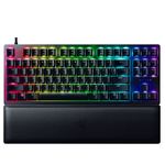 Razer Huntsman V2 TKL Tenkeyless Gaming Keyboard: Fastest Linear Optical Switches Gen2 w/Sound Dampeners & 8000Hz Polling Rate - Detachable TypeC Cable - Doubleshot PBT Keycaps - Ergonomic Wrist Rest