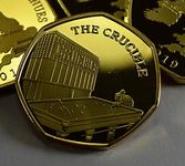 THE CRUCIBLE 24ct Gold Commemorative Coin Albums/50p Collectors NEW 2019 SPORTING VENUE SERIES
