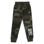 Alan Jones Clothing Boy's Camouflage Regular Track Pants Joggers (BJOG-P02-DKGRN-13.14YRS_Dark Green_13-14 Years)