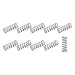 METALLIXITY Compression Springs (0.3x2mm OD,5mm Free Length) 10Pcs, 304 Stainless Steel Extension Spring - for Shop Home Repairs, DIY Projects, Silver Tone