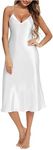 Silk Slip Dress Silky Nightgown for