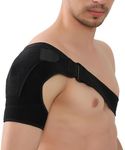 Shoulder Brace for Men Women, Adjustable Rotator Cuff Shoulder Brace Compression Sleeve, Neoprene Stabilizer Brace Fits Right or Left Shoulder for Torn Rotator Cuff, Shoulder Injury