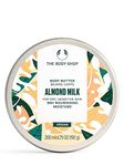 The Body Shop Almond Milk and Honey Soothing and Restoring Body Butter, 200 Ml - For Dry, Sensitive Skin | 96 Hr Moisture | Vegan