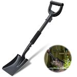 Shovel, Garden Shovels for Transferring, 31” Flat Square Spade Shovel, Small Short Shovels for Digging, Gardening, Trenching, Landscaping, Metal Scoop Shovel with D-Handle, Comfort Grip, Anti-Rust