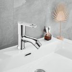 Ruhe® Orbit Brass Faucet/Brass Tap | Pillar Cock Faucet/Tap with Chrome Finish for Bathroom Washbasins & Kitchen Sinks | Bathroom wash Basin tap| Water tap for Bathroom