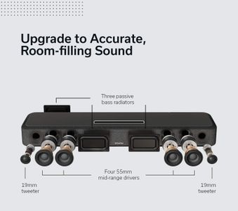 Denon Home 550 Sound Bar – Wireless Bluetooth, Black