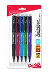 Pentel Twist-Erase Express Automatic Pencil, 0.7mm, Medium Line, Assorted Fashion Colors, 5 Pack (QE417FBP5M)