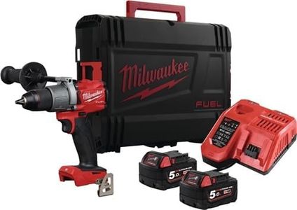 Milwaukee 4933464267 Trapano Compatto 18 Volt 5,0Ah Tecnologia Fuel Valigetta Heavyduty