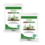 Leafy Tales Neem Cake Powder Organic Fertilizer and Pest Repellent for Plants - 2 KG