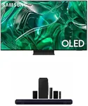 SAMSUNG 55-Inch Class OLED 4K S95C Series Quantum HDR Smart TV w/Dolby Atmos (QN55S95C) w HW-Q910C 9.1.2ch Soundbar w/Wireless Dolby Audio, Rear Speaker Included (Newest Model)