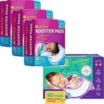 Sposie Diaper Booster Pads - Diaper Pads Inserts Overnight, Cloth Diaper Inserts and Overnight Diapers Size N-3 & 4-6, Diaper Liners Baby Products, Nighttime Diapers