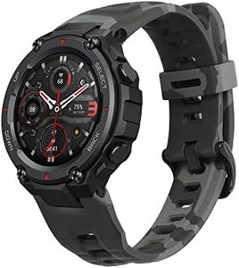 kwmobile Pulsera Compatible con Huami Amazfit T-Rex/T-Rex Pro - Brazalete de Silicona y TPU Camouflage Gris Oscuro/Negro/Gris Claro